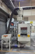 EMPIRE BLAST BOOTH MODEL #IL4884-RS CONVEYOR BELT DUST COLLECTOR SYSTEM: YOBRO #25679