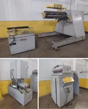 20,000 LB 10 TON X 48" RED BUD (RBI) MOTORIZED COIL REEL / UNCOILER &amp; STRAIGHTENER FEED LINE: STOCK #15277