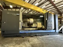 Hwacheon Hi-Tech 850L CNC Lathe, 2013 – 32″ Chuck, Schmidt Steady Rest, Tailstock, Chip Conveyor, Tool Presetter