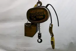 1/4 TON BUDGIT ELECTRIC CHAIN HOIST: STOCK #11998