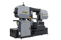 NEW 21.5" x 21.5" HYDMECH MODEL DC-550P SEMI AUTOMATIC DUAL POST BAND SAW