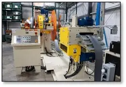 Machine Concepts Precision Straightener with Double Arm Decoiler