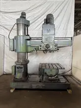 5' X 15" WEBO RADIAL ARM DRILL. STOCK # 0222126