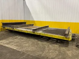 10' X 20' HEAVY DUTY STEEL TRANSFER PULL CART / RAIL CAR: YOBRO #24623