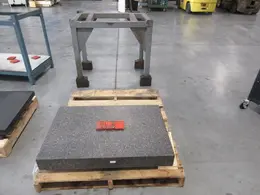 Tru-Stone Corp. Gray Granite Surface Plate Grade B with Steel Stand- Auction Item