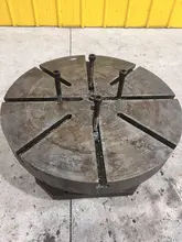 24" x 13" ROUND T-SLOTTED RISER TABLE: STOCK #21869