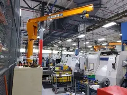 1 TON FREE STANDING PEDESTAL JIB CRANE W/ HOIST: YOBRO #26476