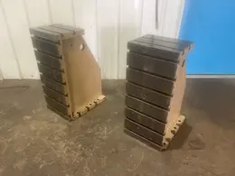 (1) PAIR G &amp; L 12" X 26 X  T SLOTTED ANGLE PLATES: STOCK #76671