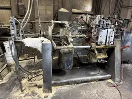 Dependable model 400 shell core machine with gas system and controls, air operated rollover, feed with blow tank