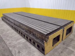 270” X 92” HEAVY DUTY T-SLOTTED SET-UP TABLE: STOCK #22996