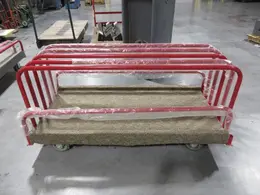Rolling Panel Cart with Adjustable Dividers- Auction Item