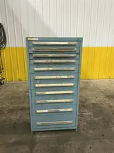 11 DRAWER STANLEY VIDMAR 28" X 30" X 59" TOOL &amp; PARTS STORAGE CABINET: YOBRO #25961