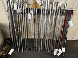 PULL TYPE BROACH BARS (APPROX. 30) W/ STAND. STOCK # 1227424.