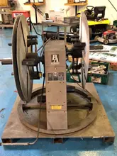 600 LBS X 8" PA INDUSTRIES DOUBLE ENDED POWERED UNCOILER DECOILER STOCK# 3518