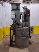 40" CM SANDBLASTING CM1000 ROTARY TABLE SHOT BLAST MACHINE: STOCK #17423