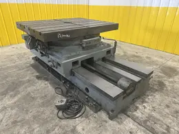 50" X 60" CINCINNATI BICKFORD CROSS SLIDING ROTARTY T-SLOT  MOTORIZED MILL TABLE: STOCK #22529