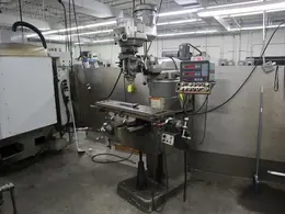 Bridgeport Series I 2HP Vertical Milling Machine, 9" x 42" Table, Variable Speed, Acu-Rite III 2 Axis DRO, Power Table Feed- Auction Item
