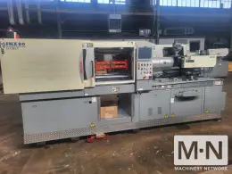 80 TON 3.8 OZ NISSEI MODEL FNX80III-12 INJECTION MOLDING MACHINE  MFG 2007