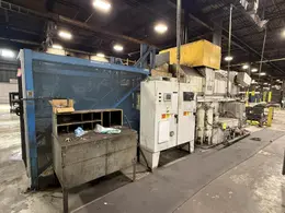 48" X 3-STAGE RANSOHOFF ROTARY DRUM BATCH AUTOMATIC PARTS DEBURR &amp; WASHER SYSTEM, NEW 2013: YOBRO #24300