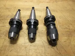 CAT40 Tool Holders w/ CME Keyless Chucks - 1/32"-1/2" (1), 1/16"-1/4" (2)- Auction Item