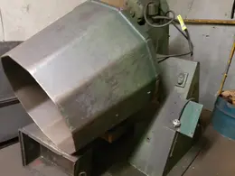 BAIRD MODEL 2-H ROTARY DRUM BARRELL TUMBLER WITH DUMP OUT TABLE: YOBRO #26386