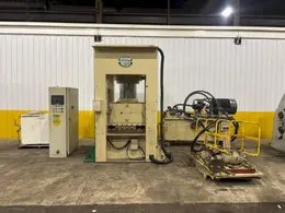 660 TON SUTHERLAND MODEL #HD1 HYDRAULIC 4 POST GUIDED RAM PRESS 15" STROKE: YOBRO #24088