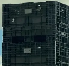 48" X 48" COLLAPSIBLE PLASTIC CONTAINER. STOCK # 0789224.