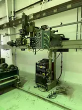 20' RANSOME RAIL MOUNTED WELDING MANIPULATOR WITH LINCOLN WELDERS: STOCK #17950