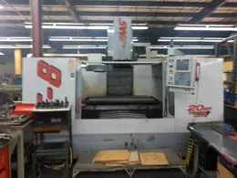 Haas VF-8 VMC, 1999- Chip Auger, Rigid Tapping, Programable Coolant Nozzle