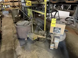 Mifco model B-180 100# gas fired melting furnace with gas system s/n 439-0315, 240 V 3 PH, 1800 - 2400 degree F