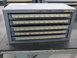 Huot Drill Index, Wire Gauge Drills, 5 Drawer- Auction Item