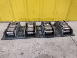 (4) 15 TON HILLMAN ROLLER TYPE MODEL #15-0T NARROW MACHINE SKATES: STOCK # 23000