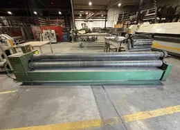 10 Ga. X 12 ft Hassleholms (Roundo) 3-Roll Hydraulic Plate Bending Roll Model PA 185/12