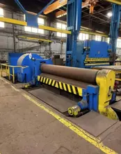 8' X 1" BERTSCH 3 ROLL INITIAL PINCH PLATE ROLL. STOCK # 0654226