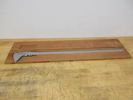 Scherr Tumico 36" Verneer Caliper in Wood Case, 1/1000" on Front, 1/50th mm on Barck Side- Auction Item