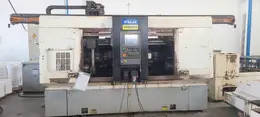 FUJI TNW-35TR 6-AXIS TWIN SPINDLE LIVE TOOL LATHE W/ GANTRY LOADER, 2007- Twin Turrets, 8″ Chucks x2