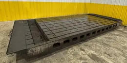 209" X 88" X 22" INGERSOL HEAVY DUTY STEEL T SLOT PRECISION TABLE LAYOUT PLATE: YOBRO #24018