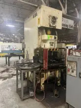 AIDA 121 TON SINGLE CRANK GAP FRAME PRESS, S/N CO411-0199, STOCK# 14220J
