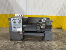14" X 40" SUMMIT MODEL #14 ENGINE LATHE. 2" HOLE: STOCK #23258