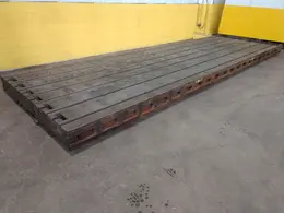 6.5' (80") x 22' (264")  T SLOTTED FLOOR PLATE PLANER TABLE: STOCK #13637