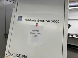 Trumpf TruMark Station 5000 Laser Engraving Machine, Trumpf 3000 Laser Head, 4" Rotary Table, New 2013