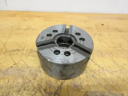 Kitagawa B-206 Open Center 6", 3-Jaw Power Chuck (Flatback), with A2-5 Mounting Adapter- Auction Item
