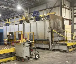 102" X 70' HFT ROLLER HEARTH TYPE HEAT TREATING FURNACE, NEW IN 2016: STOCK #14738