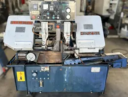 Birmingham HL-250 Equipped with: Vari Speed Blade Drive Hydraulic Vise, Hydraulic Shuttle Vise Chip Auger, Built- In Coolant Pan and Pump Manual/Auto Operation, Multiple Stroke Counter Presently Wired 220/3/60, Hydraulic Vise Hold-down Attachment (Removable)