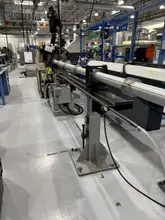 12' LNS MODEL 3.20HS-4.8 HYDRAULIC CNC LATHE MAGAZINE STYLE BAR FEEDER: #YOBRO 25107