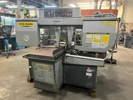USED HYD-MECH 16" X 18" SEMI-AUTOMATIC HORIZONTAL MITERING BANDSAW MODEL S-23P,  Year: 2003
