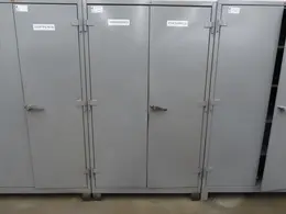 Lyon 2-Door Metal Cabinet w Contents- Auction Item