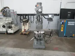 Bridgeport 2J Vertical Knee Mill, Variable Speed Spindle, Acu-Rite 3-Axis DRO Model 200S, Servo 150 X-Axis DRO