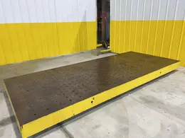 144" X 60" X 7" THICK SOLID STEEL BOLSTER PLATE: STOCK 20074