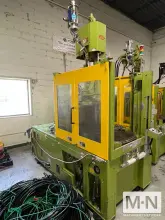 53 TON 1.6 OZ NISSEI MODEL TNX50R5V VERTICAL CLAMP AND INJECTION MOLDING MACHINE MFG 2010